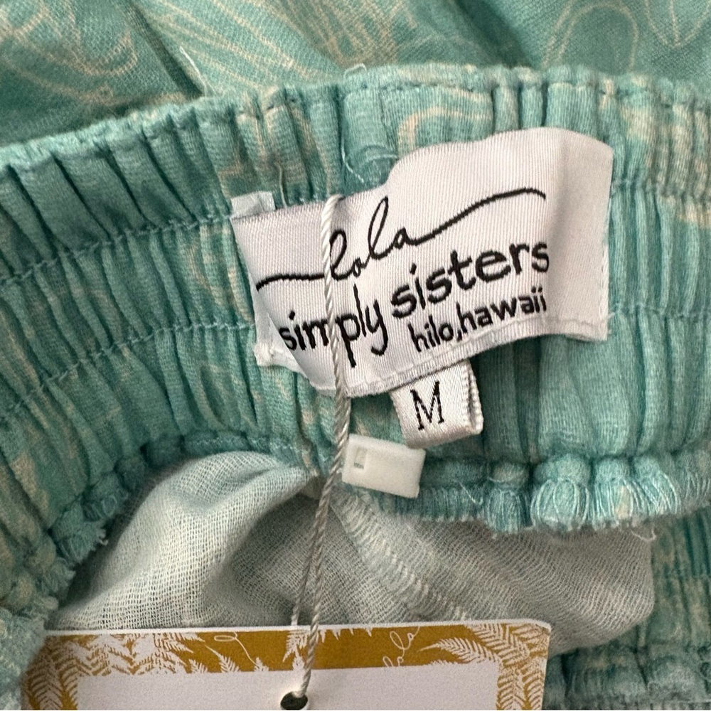 Simply Sisters By Lola Miller Halter Romper Hawaiian Floral Medium New - Picture 9 of 12